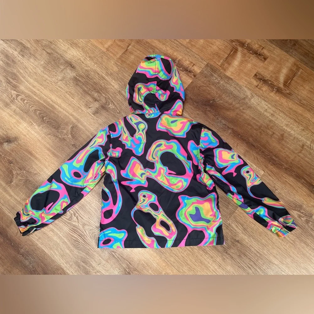 Marcelo Burlon Kids of Milan Girls Boys Windbreaker Jacket‎ Size 6Y Colorful Zip